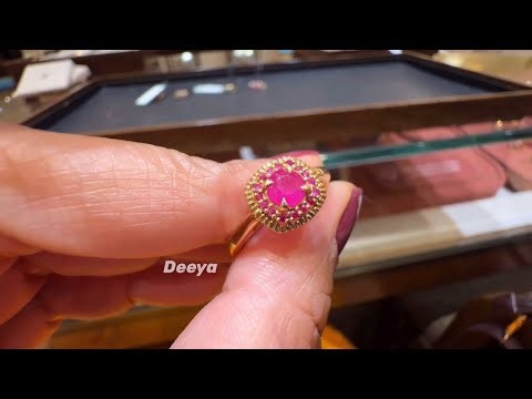 Tanishq Ruby Finger Rings /Tanishq Diamond Rings/Daily Wear Diamond Rings/2026 Diamond Rings/Deeya