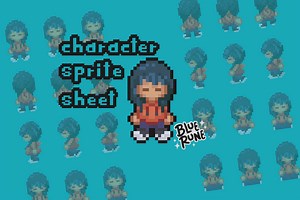Pixelart Character Sprite Sheet by bluerune