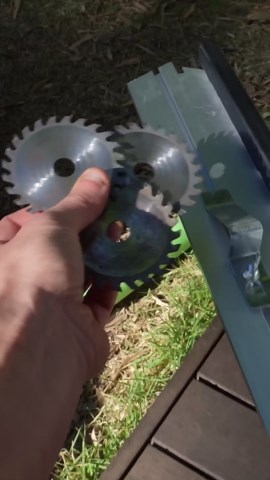 I made a circular saw throwing device!