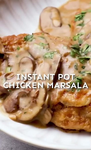 This Instant Pot Chicken Marsala is so good!! Chicken breasts are pressure cooked to juicy perfection in a truly divine marsala wine sauce. Enjoy this restaurant staple at home in just under 30 minutes! Screenshot this caption with your iPhone then go to your photos and click on the link & you should be directed to the website. https://easychickenrecipes.com/instant-pot-chicken-marsala/ #instantpotrecipes #instantpotcooking #instantpotchicken #instantpotlife #instantpotmealprep #soupforthesoul #