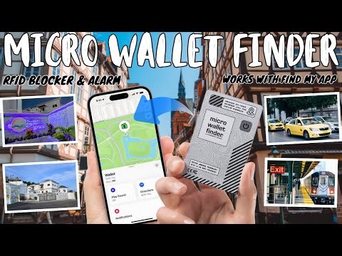 Micro Wallet Finder by Dynomighty Design Review for Find My App on iOS - Best RFID Blocker & Alarm