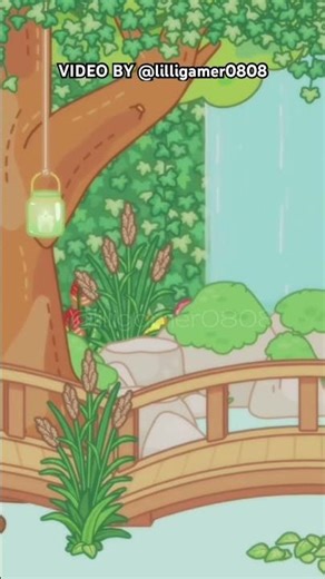 CALMING LITTLE ZEN GARDEN 🧘‍♀️ with a beautiful waterfall 💕 by @lilligamer0808