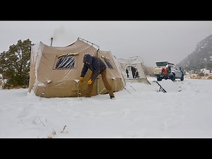 INSANE EVENING WINDSTORM, TEMPS -4F, -20C, FROZEN CAMP