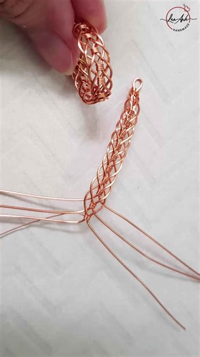 How to make ring with copper wire | Unisex braided ring #shortsvideo #handmade #diy #craft