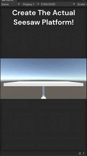 How To Make Seesaw Platforms In Less Than 60 Seconds! | Unity Game Development Tutorial C# #shorts