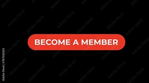 Become a member Button click Animation with Transparent Background