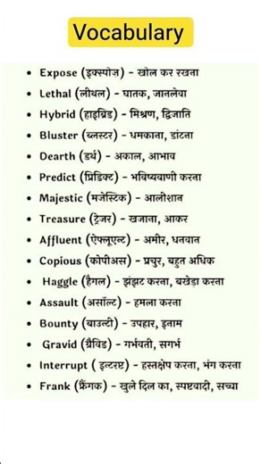 Vocabulary 👍 I Spoken English I#englishvocabmastery #spokenenglish #englishwords #learneducation6
