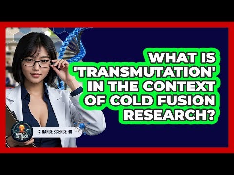What Is 'transmutation' In The Context Of Cold Fusion Research? - Strange Science HQ