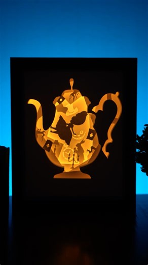 Alice in Wonderland DIY Papercraft Lightbox 💡 #aliceinwonderland