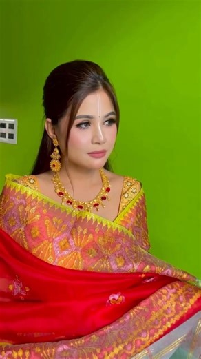Artina appears stunning in traditional dress with elegant makeup by Marlibii Ahanthem #shorts