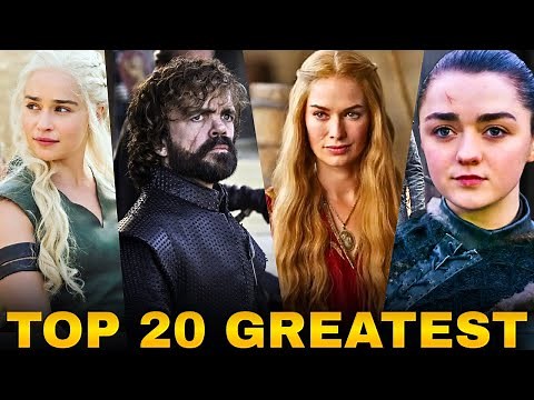 Top 20 Greatest Characters in Game of Thrones | The Most Iconic Heroes & Villains Ranked