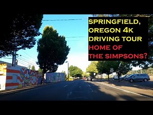 Springfield, Oregon | 4k Driving Tour | Home of The Simpsons?