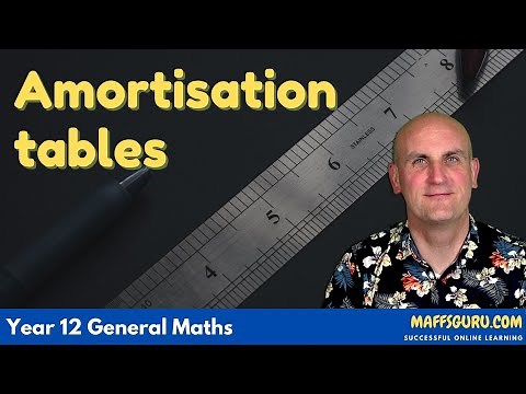 Amortisation tables | Year 12 General Maths | MaffsGuru.com
