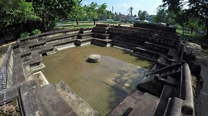 Ancient Bathing Pool in the Ruins of Polonnaruwa, Sri Lanka