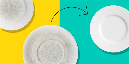 The 5-Minute Vintage Cleaning Trick Makes Scratched Plates Look Like New