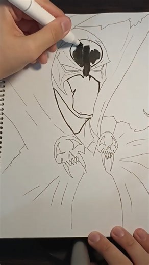Drawing Spawn #art#artwork#artist#drawing#sketch#spawn#comics#game#shortvideo#shorts#colors#like ❤️🫰