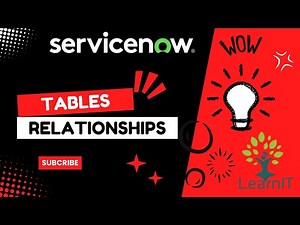 Tables | Relationships | Table Creation | Relationship Creation | Related Lists | ServiceNow