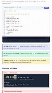 Function Parameters - Bash Tutorial | 8gwifi.org — in 30 seconds #Bash #Shell #Linux