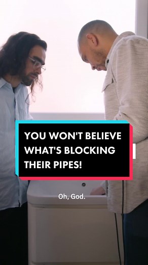 #ad I’ve not known you guys long, but can I take a look up your pipes?” 😂We find out what is causing blockages in your pipes - and it’s not pretty. 🤢 #mrmuscle