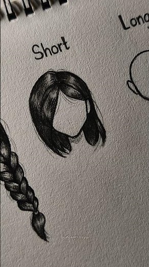 How to draw Hair tutorial #drawing #tutorial #howtodraw #sketch #art #shorts