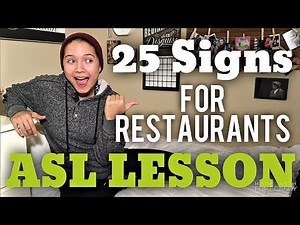 25 ASL Signs for Restaurants | Juliet Lyan