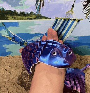 **Flexi Articulated Manta Ray - Inspired by Animated Ray Characters**