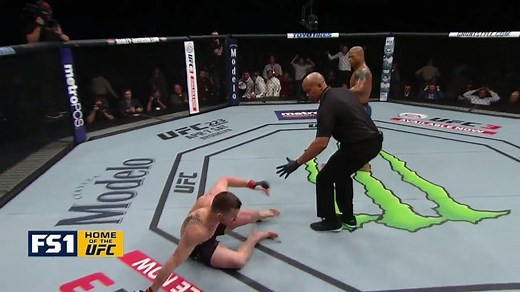 On the buzzer? After the buzzer? C. B. Dollaway is the winner by disqualification at UFC 222 | UFC