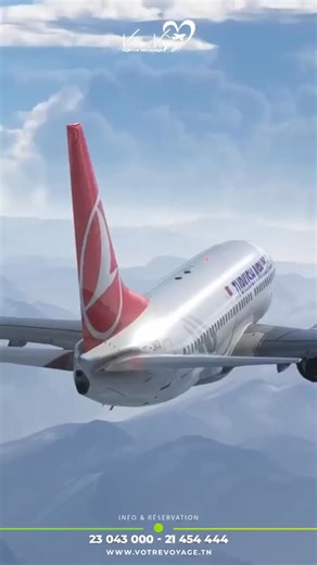 ✈🚩✈ Réservez votre billet d'avion 2025/2026 A Petit Prix avec Votre Voyage Tunisie ✈🚩✈ ✈ #Tunisair [PROMOTION ] ✈ #Nouvelair [PROMOTION] ✈ #turkishairlines ✈ #airfrance ✈ #Lufthansa ✈ #qatarairlines ✈ #emiratesairline ✈ #Alitalia ✈ #EgyptAir ✈#flydubai ✈ 🔺 ضمن بلاصتك على بكري 🔺✈ ●➖➖➖➖➖● ☎✆ Contacts / Réservation: 📱( 216) 21 454 444(Viber/WhatsApp) 📱23 043 000 📱( 216) 52 160 637 📱( 216) 52 160 366 (Viber/WhatsApp) ☎ 71 833 281 💻 www.votrevoyage.tn 📩 commercial@votrevoyage.tn 🏠 Adresse 