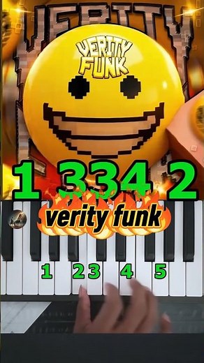 VERITY Easy Piano tutorial #shorts
