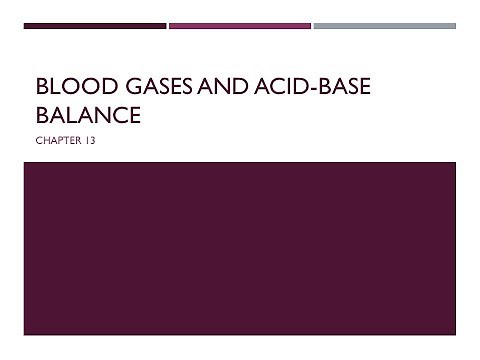 Clinical Chemistry 1 Acid Base Balance