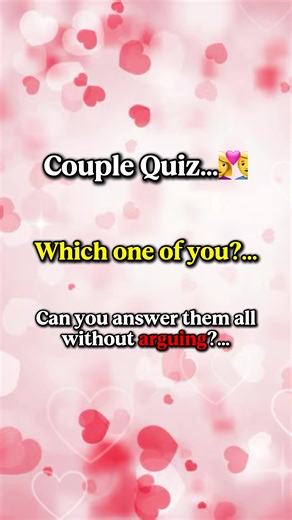 Engaging Couples Quiz for Valentine's Day
