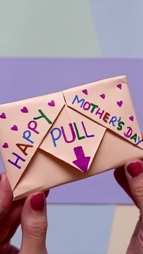 DIY Surprise Message Card for Mother's Day #momcard #mothersday #mothersdaygift #mothers #momgift #diycard #diycards #cards #diy #diyproject #crafts