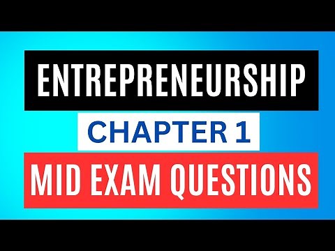 Entrepreneurship Chapter 1 Mid Exam Questions
