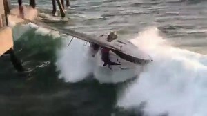 Watch: Horrific moment sailboat crashes into pier in California, four injured - The Malta Independent