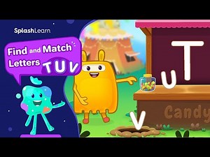 Learn Uppercase & Lowercase Letters TUV | Alphabet Recognition & Matching | SplashLearn
