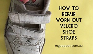 Don't you hate when the Velcro wears out on your kid's shoes! It's very easy to fix. I repaired Emma's runners today and made this quick video to show you how. | My Poppet