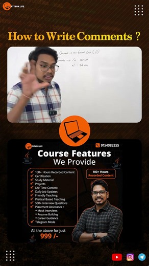 How to Write Comments in Java? | Comments Explained for Beginners | PythonLife