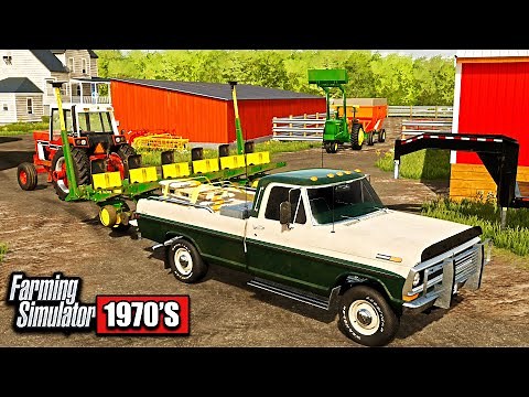 DAY IN THE LIFE OF 1970'S FARMER! (SPRING PLANTING) | FARMING SIMULATOR