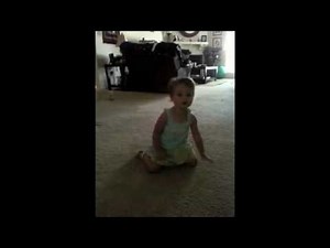 1 year old gymnast-forward roll