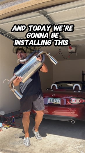 NC Mazda Miata Exhaust Install #mazda #miata #mx5 #nc #mazdamiata | Jalopy_Jeff