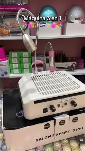 Máquina 3 en 1: Drill, Extractor de Polvo y Lámpara