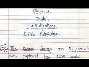 Class 3 Multiplication Word Problems || How to Teach Word Problems ||