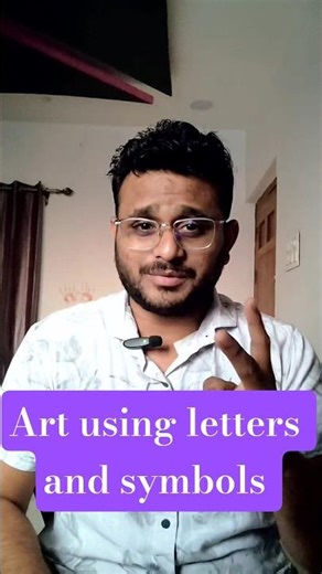 Create the amazing artists design using letters and symbols only