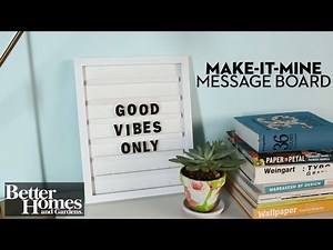 Make-It-Mine Message Board