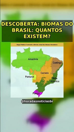 DESCOBERTA: BIOMAS DO BRASIL: QUANTOS EXISTEM? 🌎