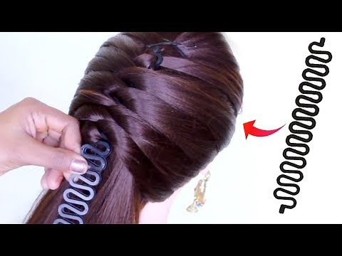 Beautiful French braid Hairstyle using Tool - Unique Hairstyle ideas for party | Hairstyle girl