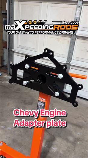 @maXpeedingrods SBC/BBC LT/LS DURAMAX Professional grade Engine stand adapter Perfectly centered everytime @@maxpeedingrodscollab ##sbc##bbc##Ls##enginestand