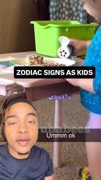 Zodiac Signs As Kids #zodiacsigns #astrology