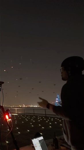 Insane drone light show takeoff 😱