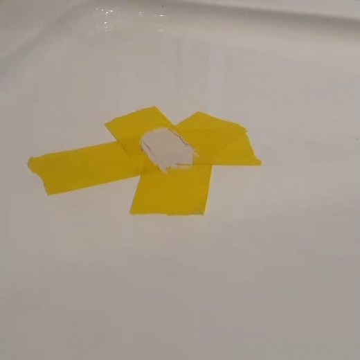 Repair chip to acrylic shower tray